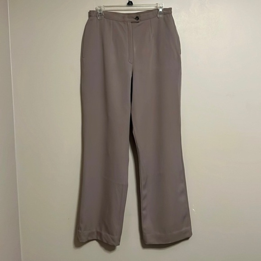 Pendleton Wool Trousers Women‎ Brown Wide Leg Flat Front Dress Pants Size 10